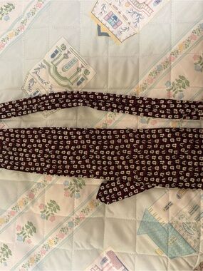 Disney Men's Burgundy Patterned Tie
